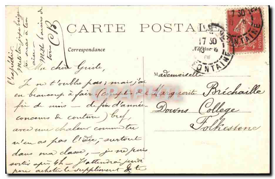 CPA Paris Vue Generale de La Place de L Etoile  — Rückseite