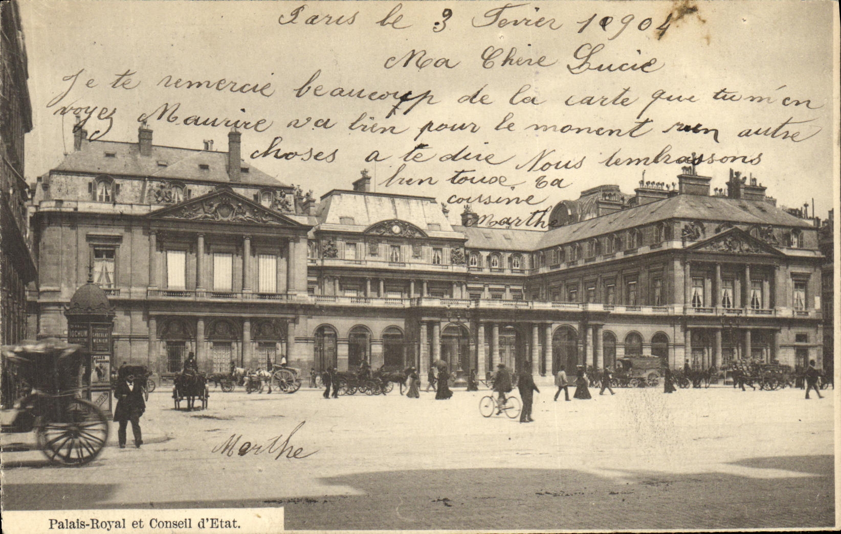CPA Palais Royal Et Conseil d Etat Paris 