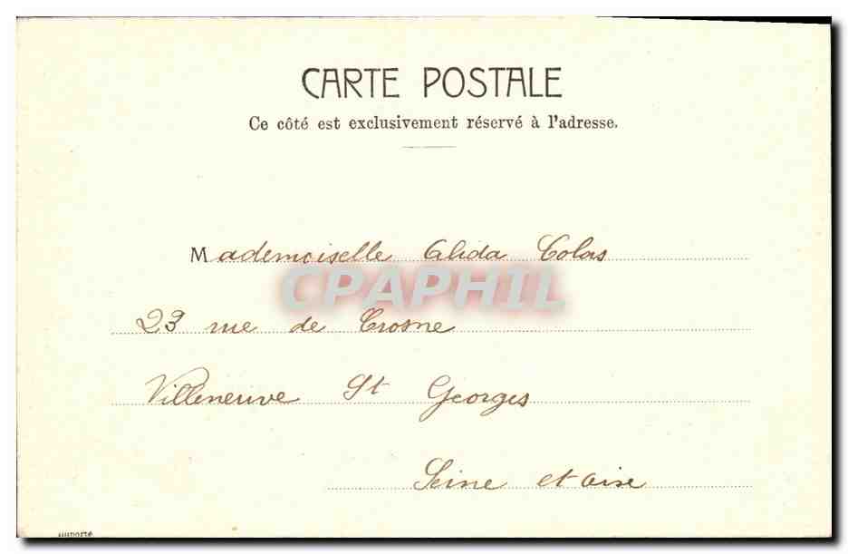CPA Paris Place Maubert  — Rückseite