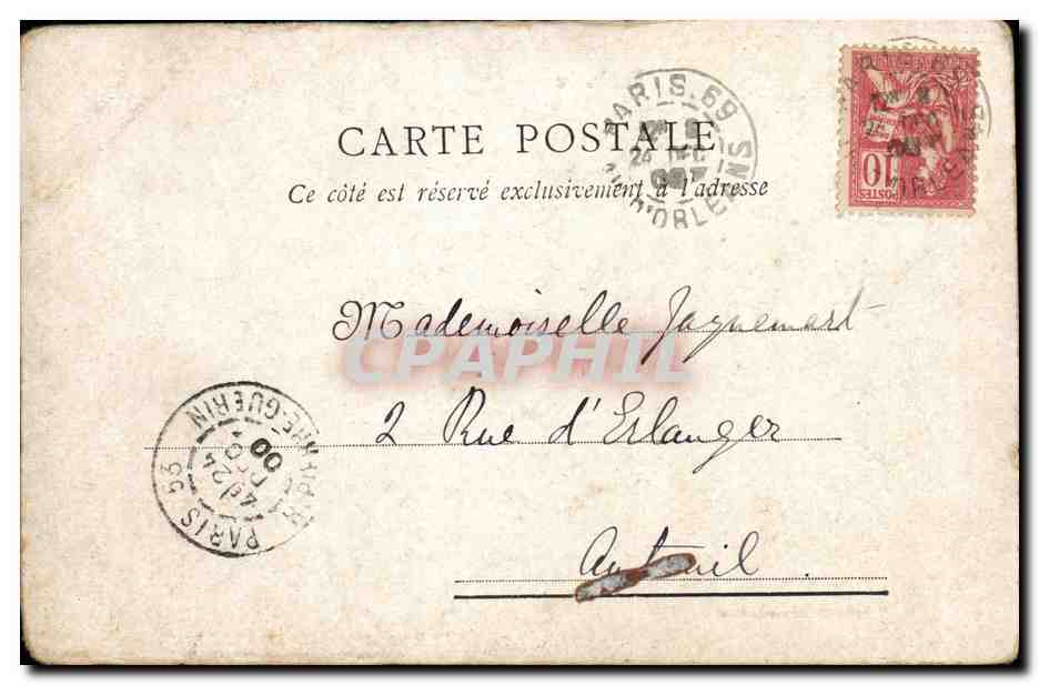 CPA Paris Eglise Ste Etienne du Mont  — Rückseite