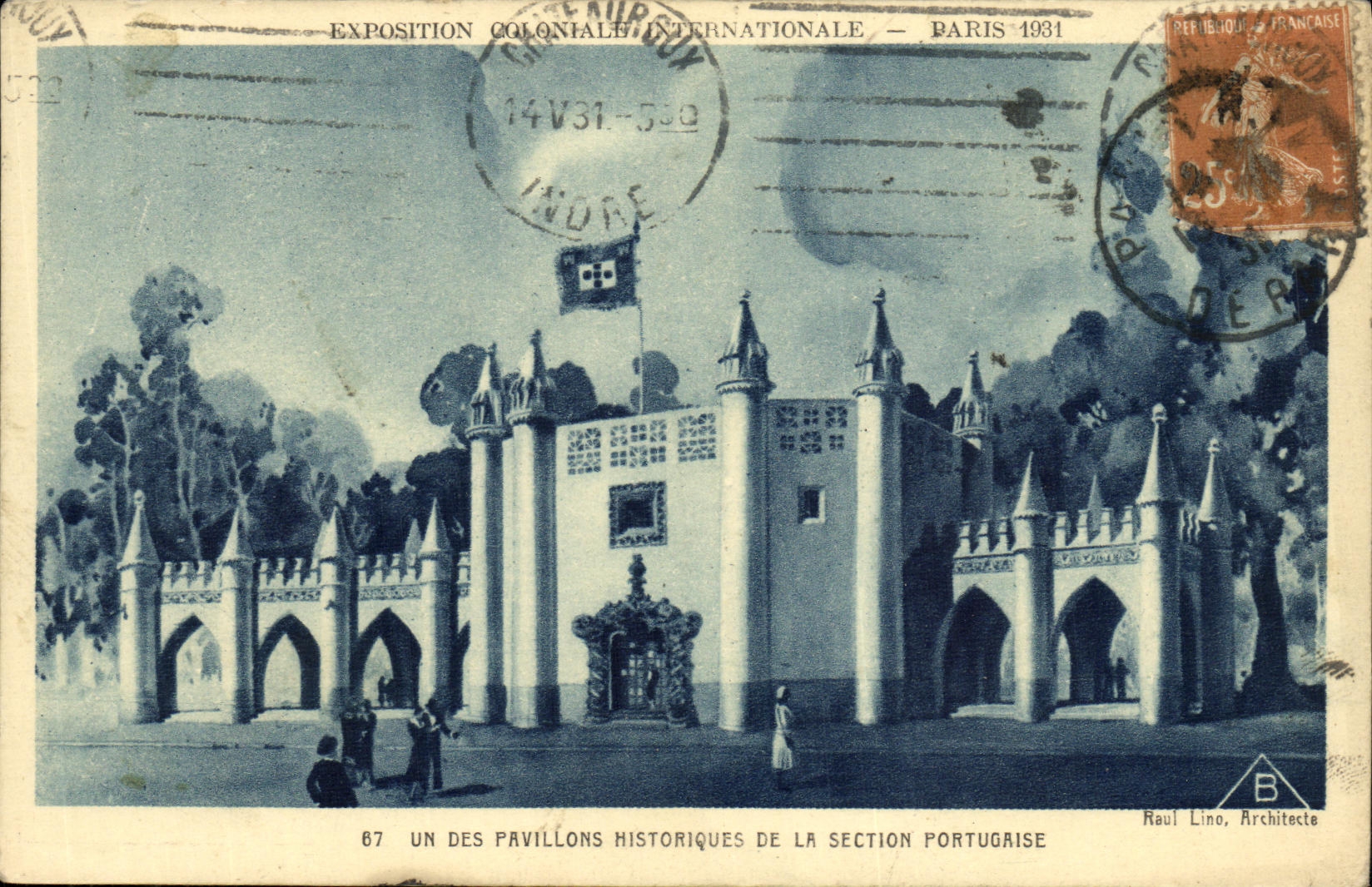 Pavillon historique de la section portugaise — Exposition coloniale internationale — Paris 1931 — Raul Lino, Architecte