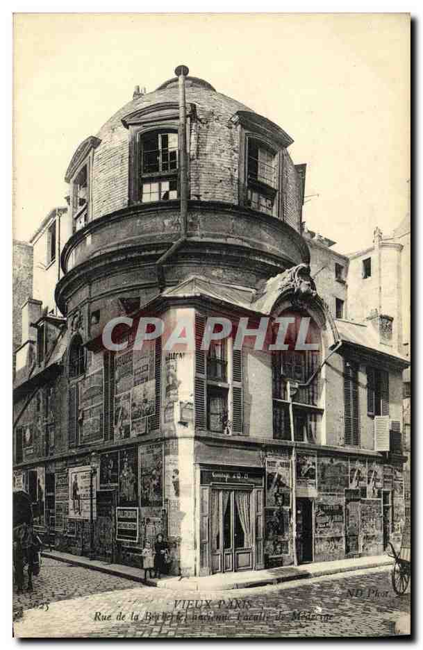 Rue de la Boule y Facultad de Medicina — París antiguo — N.D. Fot.