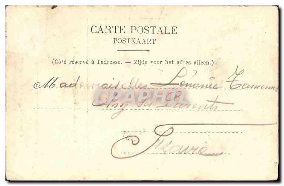 CPA Paris Chateau De Saint Denis Publicite Gentiane Imbert  — Rückseite