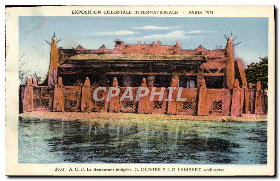 CPA Exposition Coloniale Internationale Paris 1931 AOF le restaurant indigene 