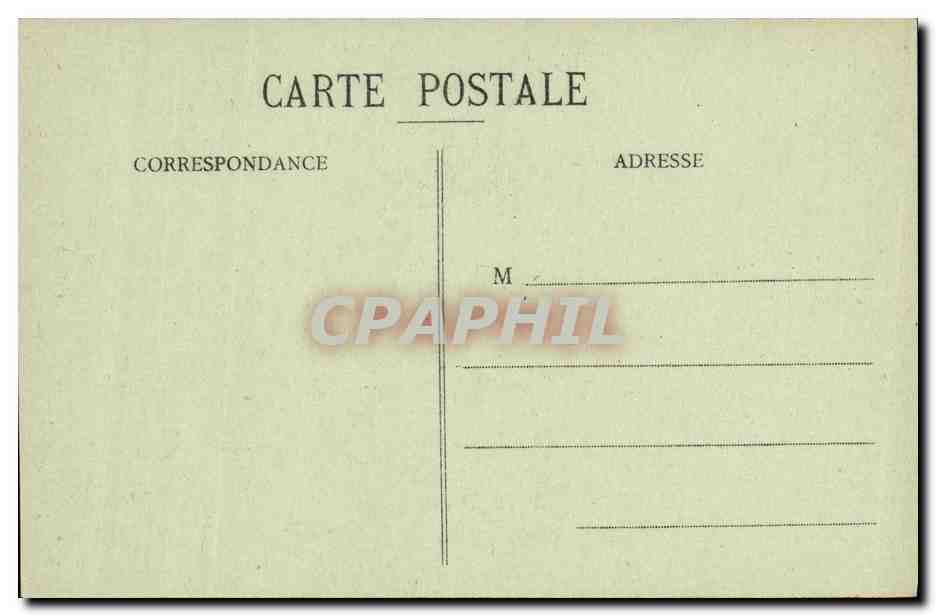 CPA Paris Jardin de L Observatoire Statue Le Verrier Celebre Astronome — Rückseite