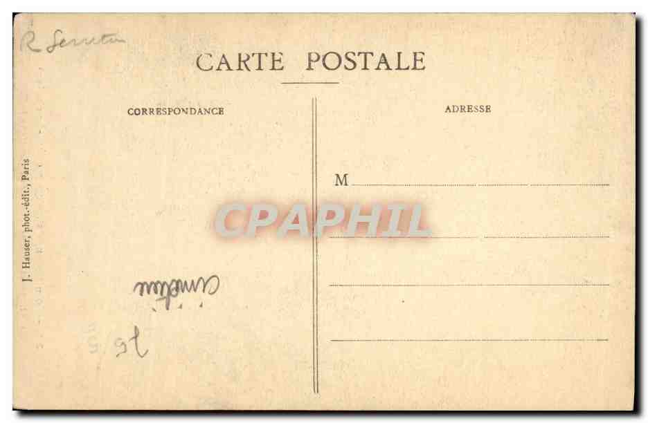 CPA Tombeaux Historiques Gill Celebre caricaturiste Paris Pere Lachaise — Rückseite