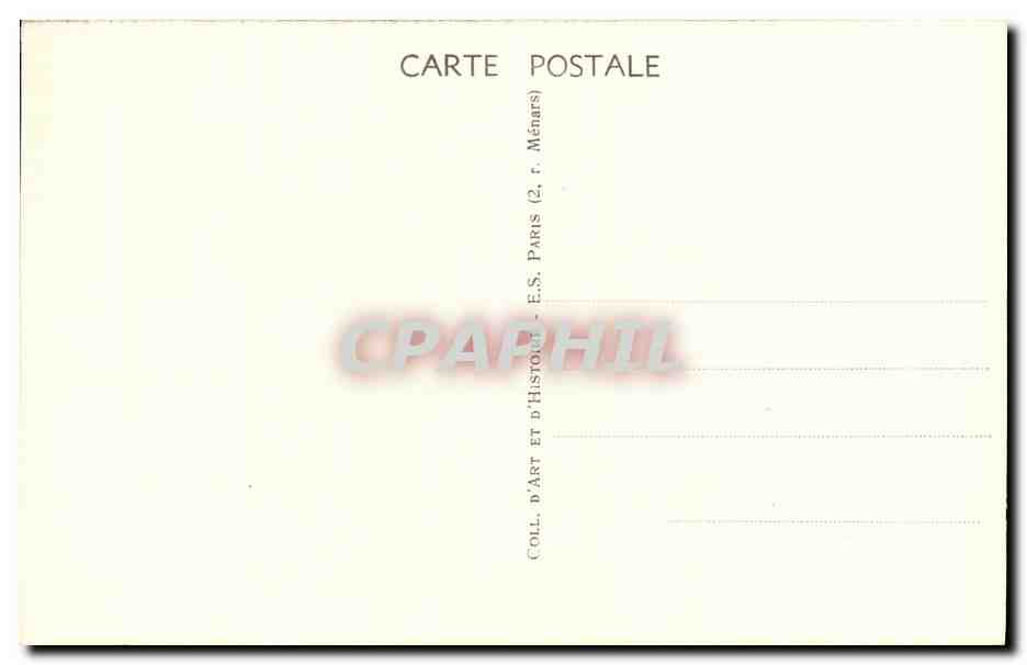 CPA Vieux Paris Fontaine de l Egyptienne Rue de Sevres Egypte — Rückseite