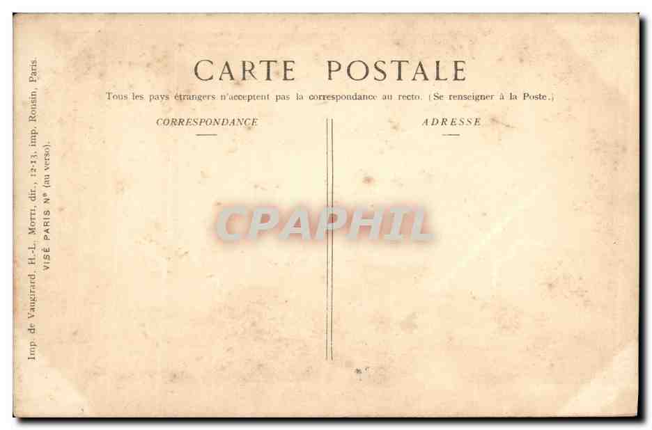 Senlis — Intérieur d'une chambre bombardée — Ed. Pays de France, n° 149 — Rückseite