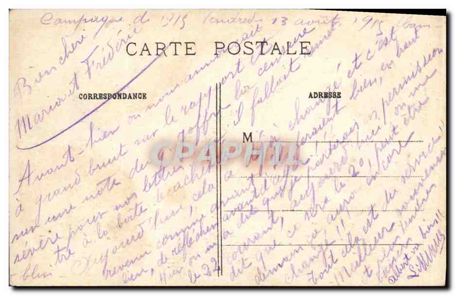 CPA Les Glorieux Combats de Carency Les Restes Du Village Militaria  — Rückseite