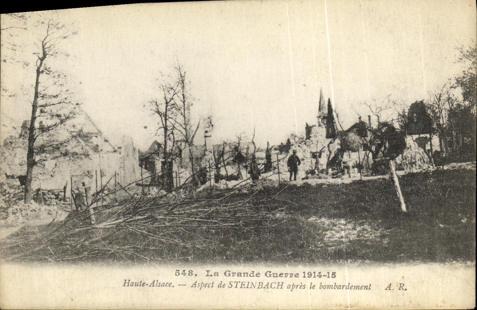 Steinbach — Aspect après le bombardement — A.R. n°548