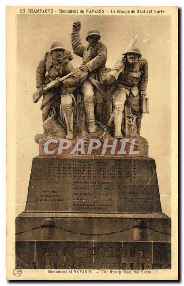 Monument de Navarin — Le Groupe Réal del Sarte — Éditions Artisitiques O.R. Ca. Brunel