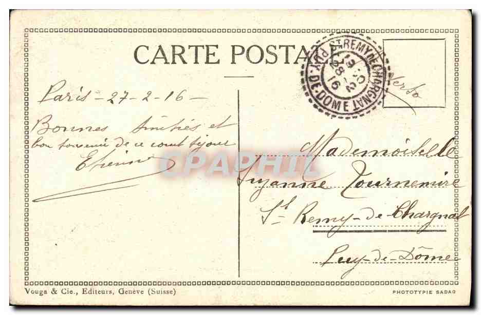 CPA Vision De Gloire Militaria — Rückseite