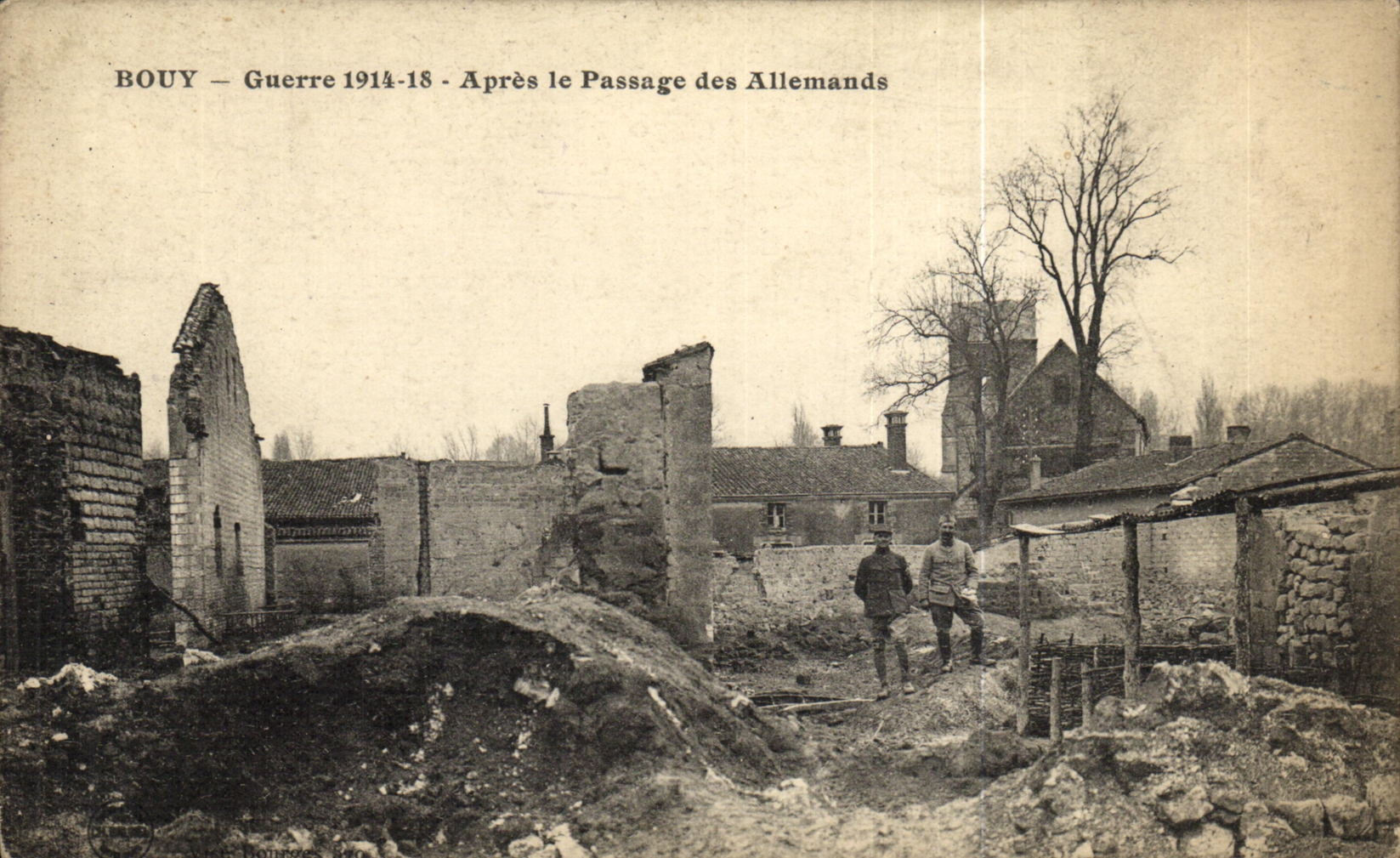Bouy — Guerre 1914-18 — Après le Passage des Allemands