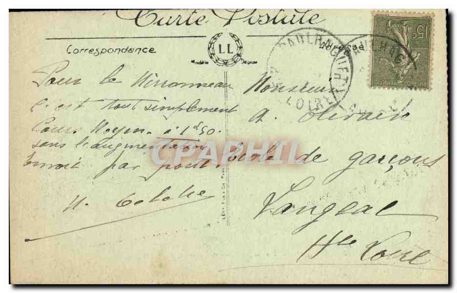 Verdun — Rue après le bombardement — Vied Paris n° 823 — Rückseite