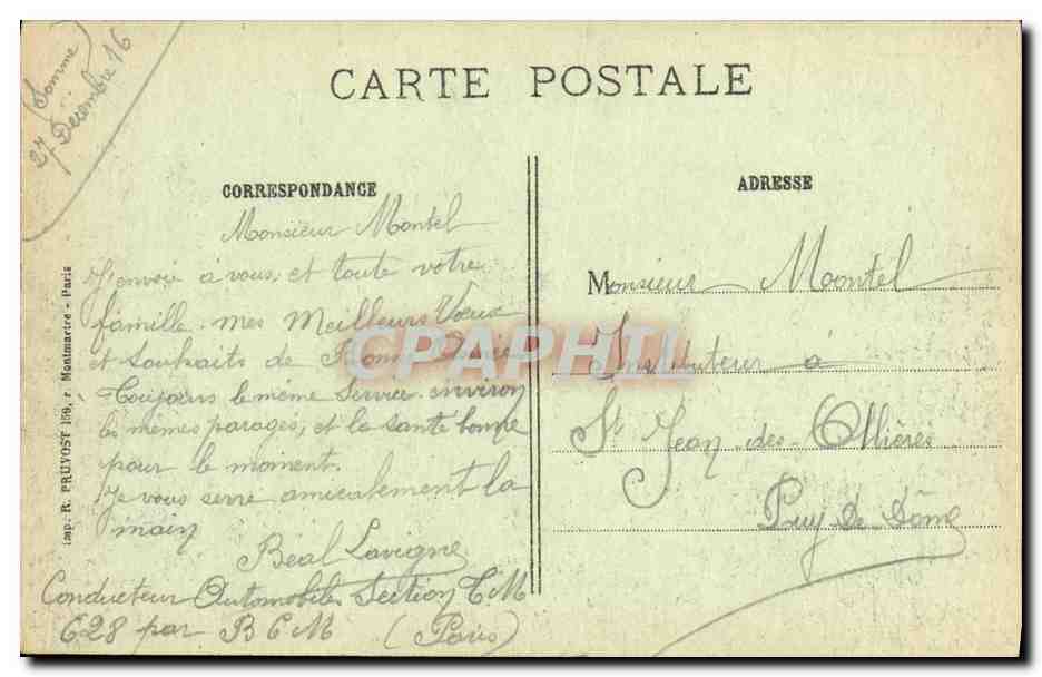 CPA Offensive Franco Anglaise Combles La route de Combles a Guillemont Militaria  — Back