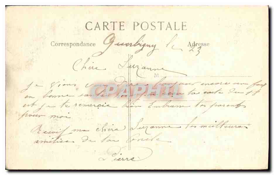 CPA Ramscapelle L Eglise etLe Cimetiere Profanes Par Les Allemands Militaria — Rückseite