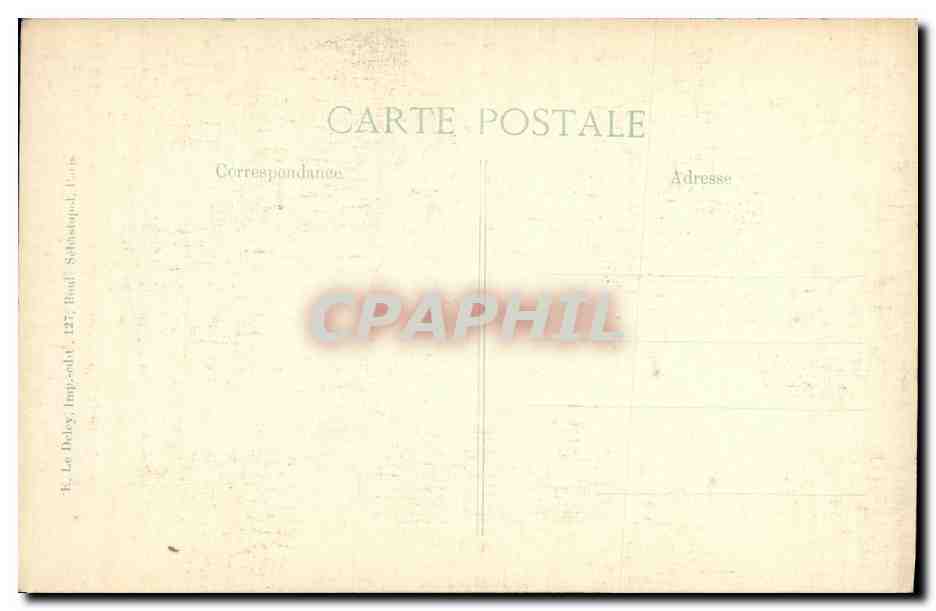 CPA Reims Boulevard Lundy Militaria  — Rückseite