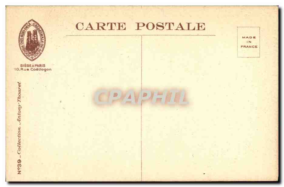 CPA Reims Cathedrale Palais Archi Episcopal Ruines de la salle des rois Salle du Tau 1915 Militaria — Rückseite