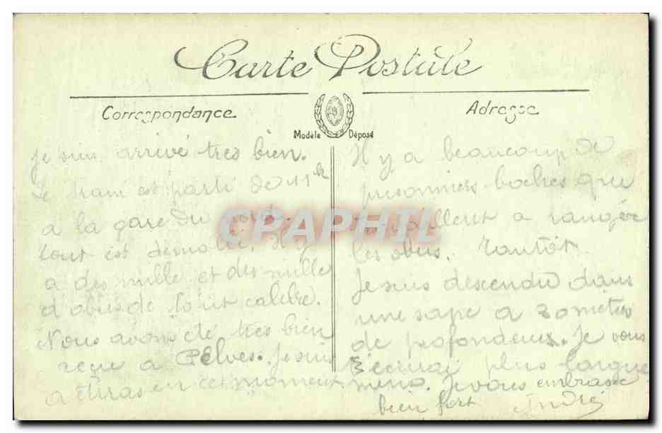 Saint-Sauveur-lez-Arras — Château de M. Létoile détruit — Édition Fernand Benoît, n° 2709 — Rückseite