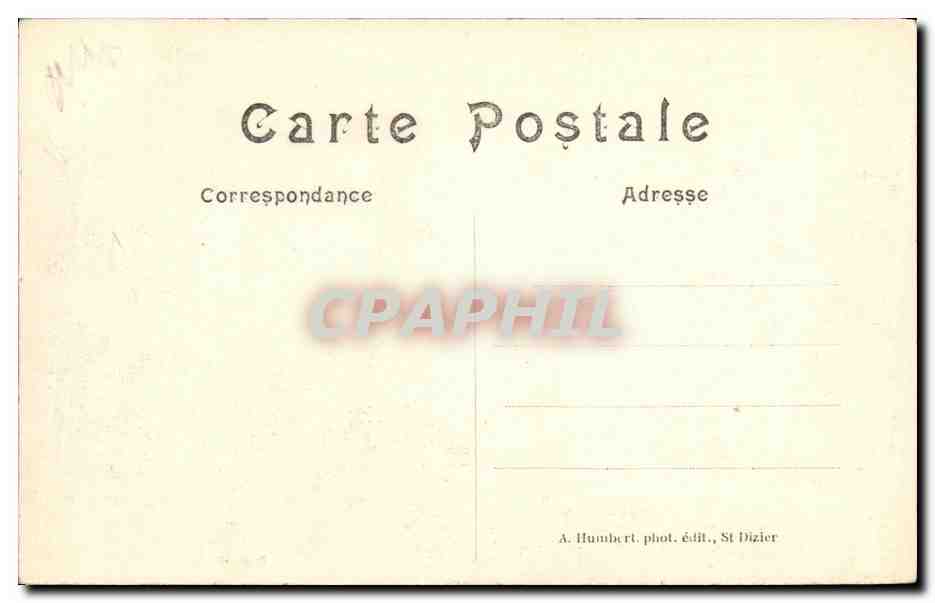 CPA Revigny L Hotel de Ville Apres Le Bombardement Militaria — Rückseite