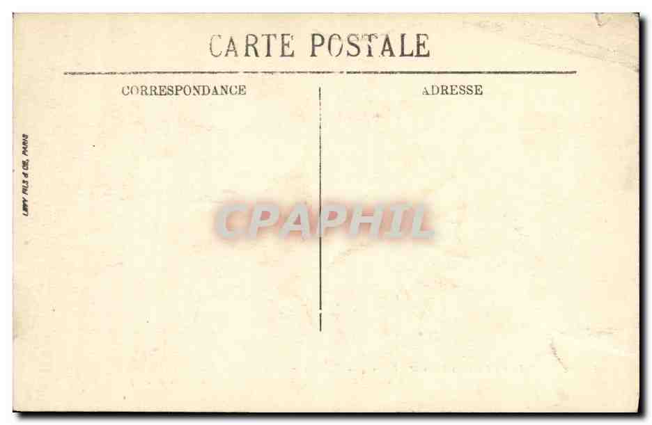 Cartolina d'epoca Battaglia di La Marne Intenso Combattimento nel Bosco di La Certine Strada da Vitry-le-Français a Sompuis Militaria — Verso