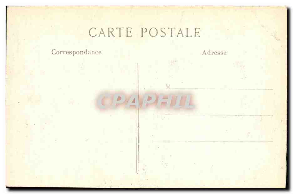 CPA Soissons La Rue du Pot D Etain apres le Bombardement Militaria — Rückseite