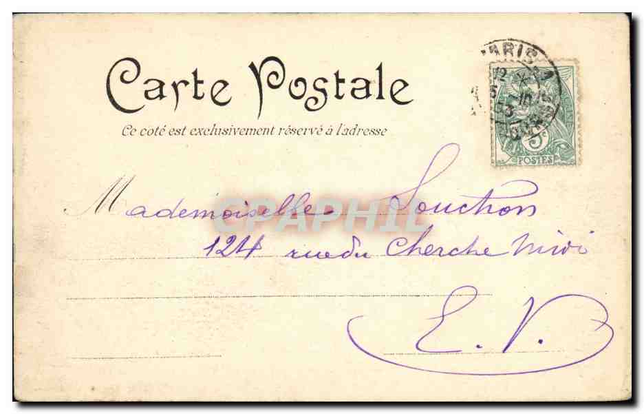 Präsidentenreise nach Algerien — April 1903 — Vielfaure Edit, Alger - 3 — Rückseite