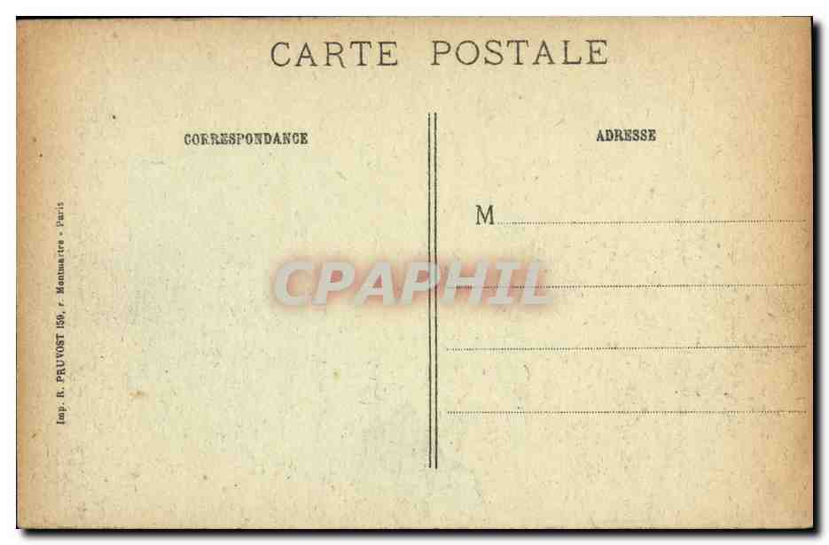 CPA La Guerre Offensive Franco Anglaise Combles Les ruines du bois de Leuze Militaria — Back