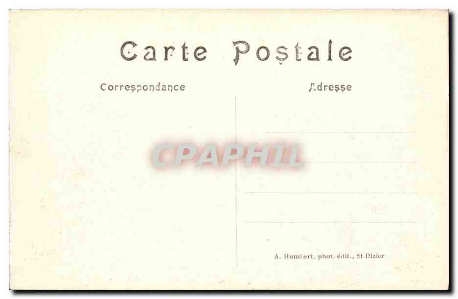 Sermaze (Marne) — La rue de Cheminon après le bombardement — Reproduction Bittante — Verso