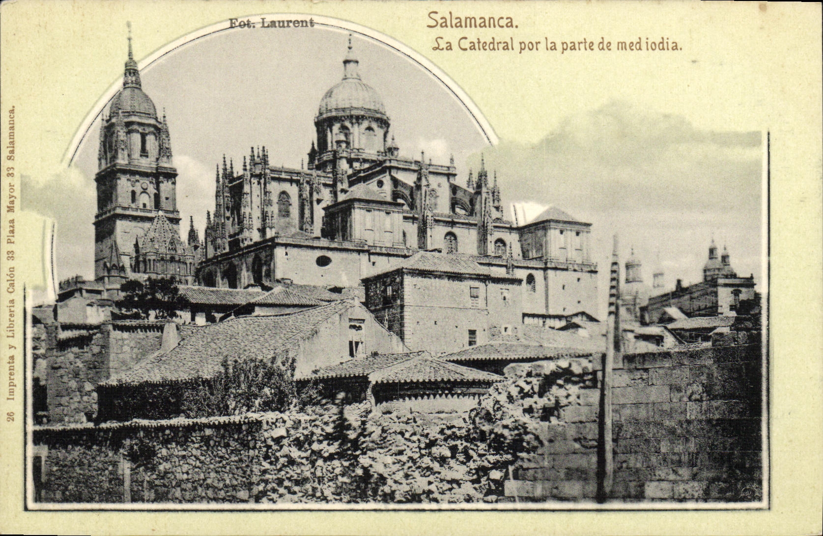 CPA Salamanca La Catheral por la Parte de Med Iodia