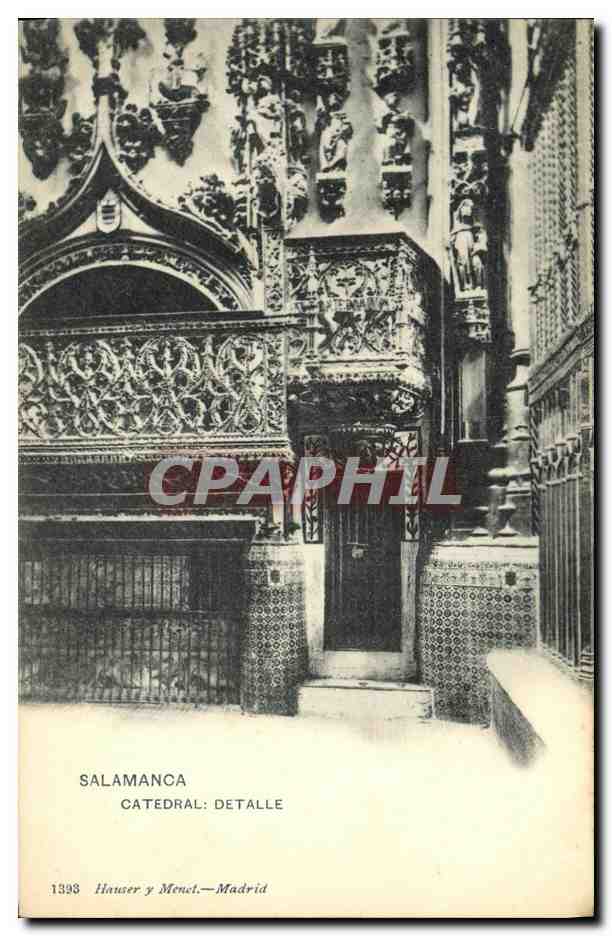CPA Salamanca Catedral Detalle