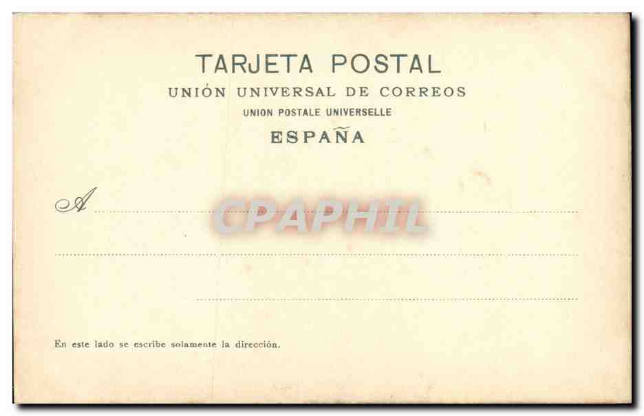 CPA Salamanca Vista General de la Jglesia de Santo Domingo — Rückseite