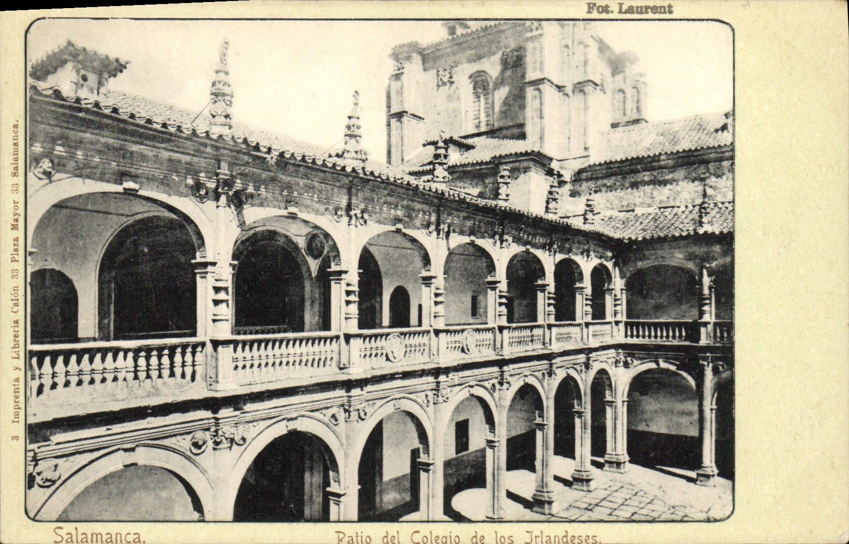 CPA Salamanca Patio del colegio de los Irlandeses