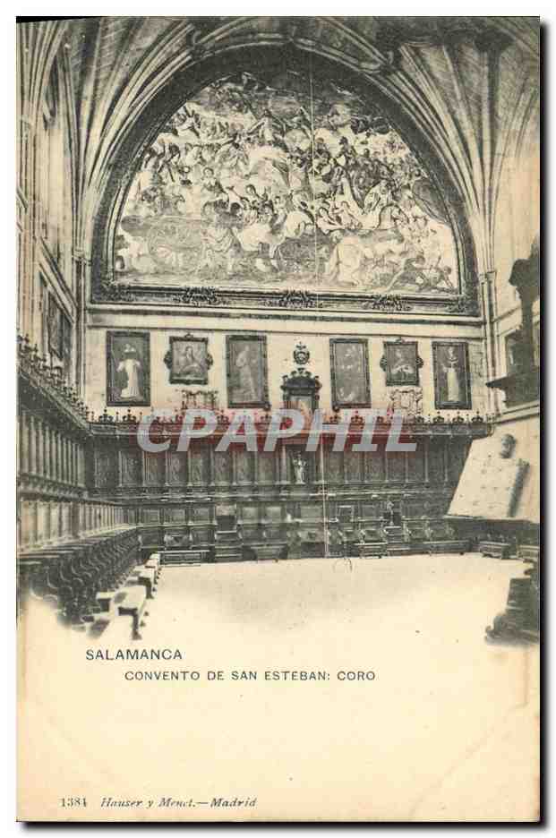 Salamanca — Convento de San Esteban: Coro — Hauser y Menct, Madrid, n° 1381