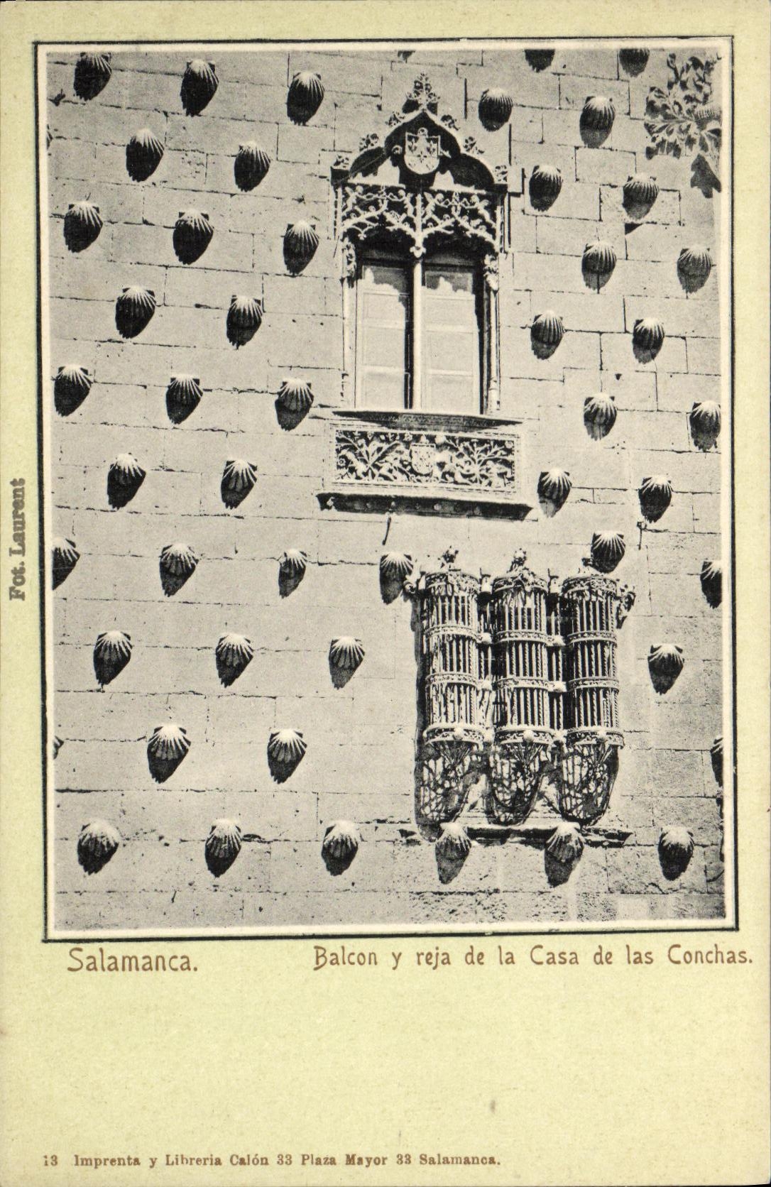 CPA Salamanca Balcon Reja de la Casa de Las Conchas