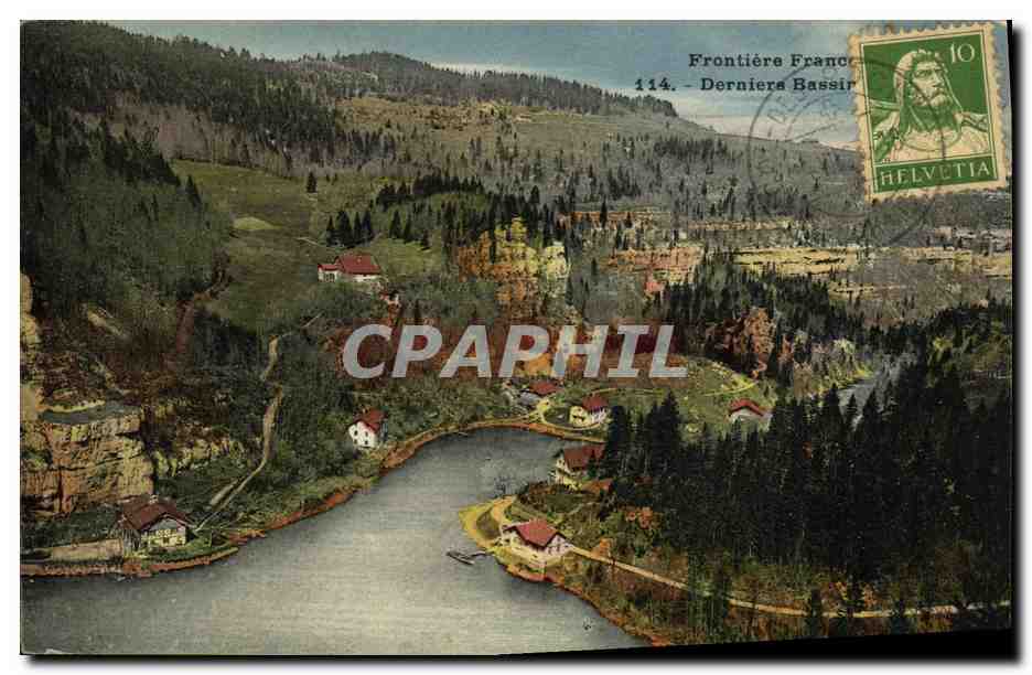 CPA Frontiere Franco suisse Derniers bassins 