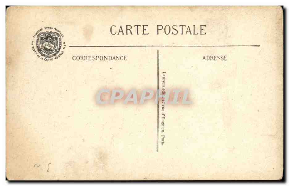 Hôtel de Ville et Place de la Vacquerie — Arras — Visé Paris N° 727 — Verso