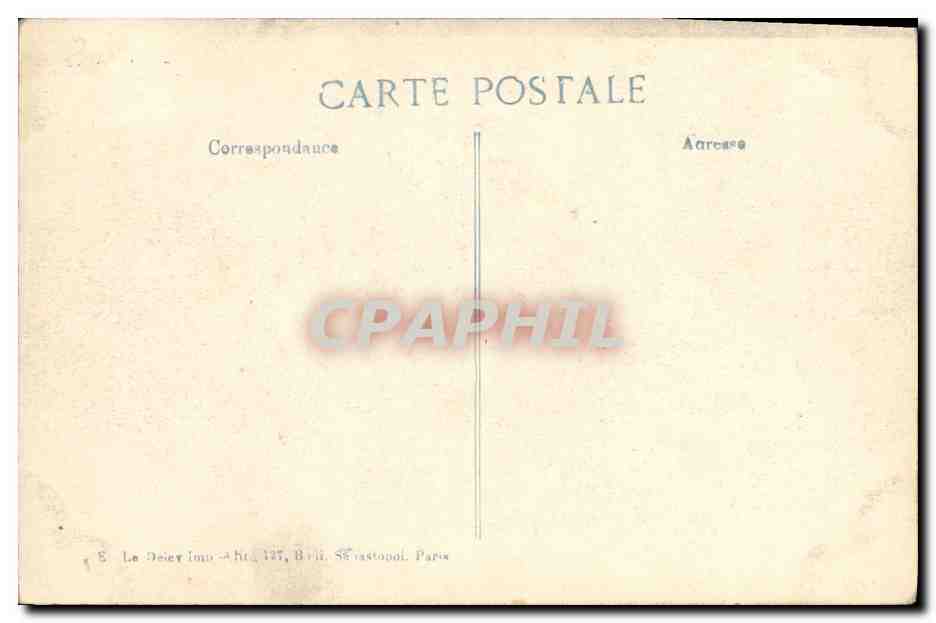 Arras — L'Hôtel-de-Ville et le Beffroi incendiés en 1914 — ELD, 18me Série — Rückseite