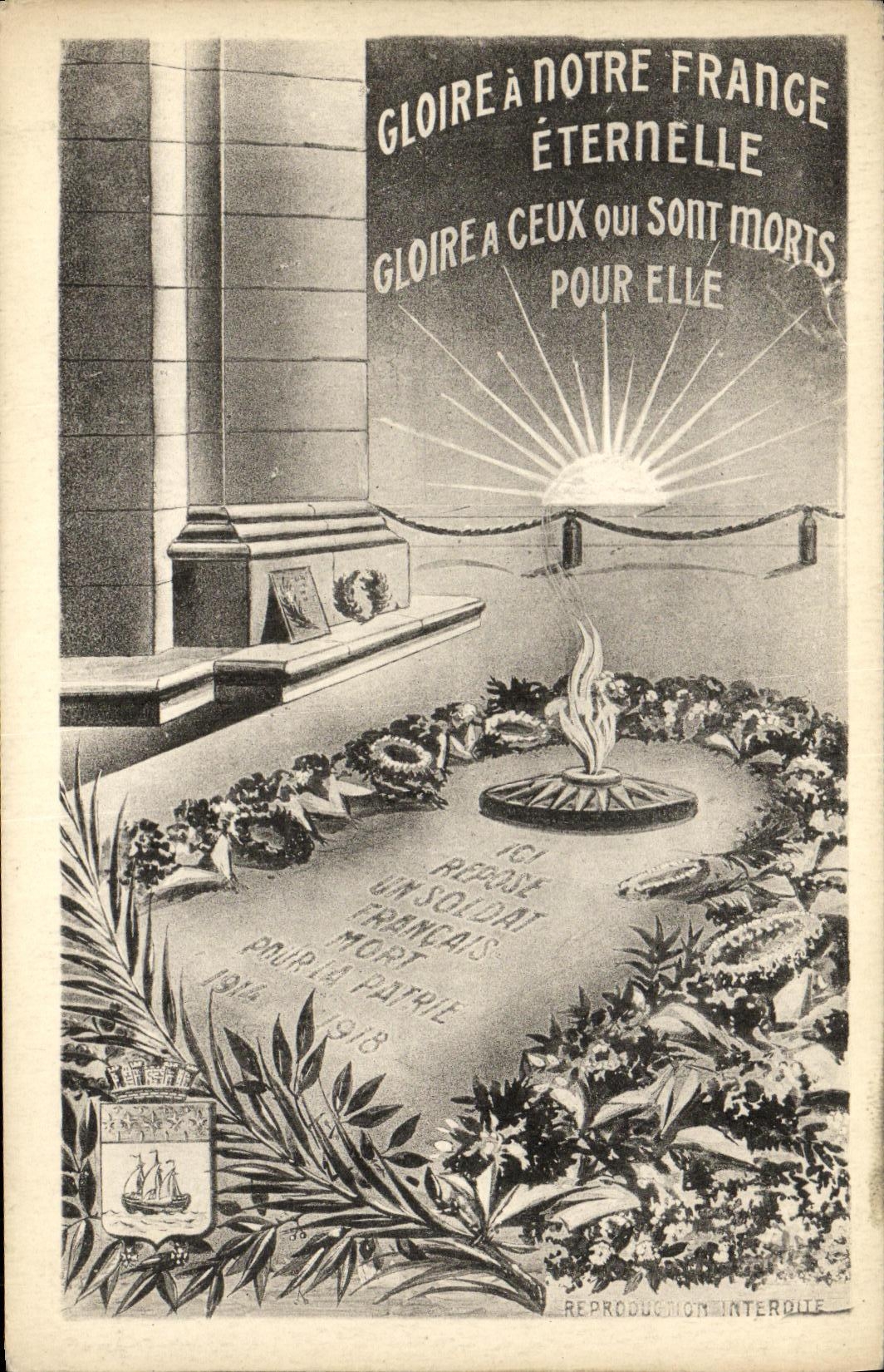 CPA Gloire Notre France Eternelle Militaria
