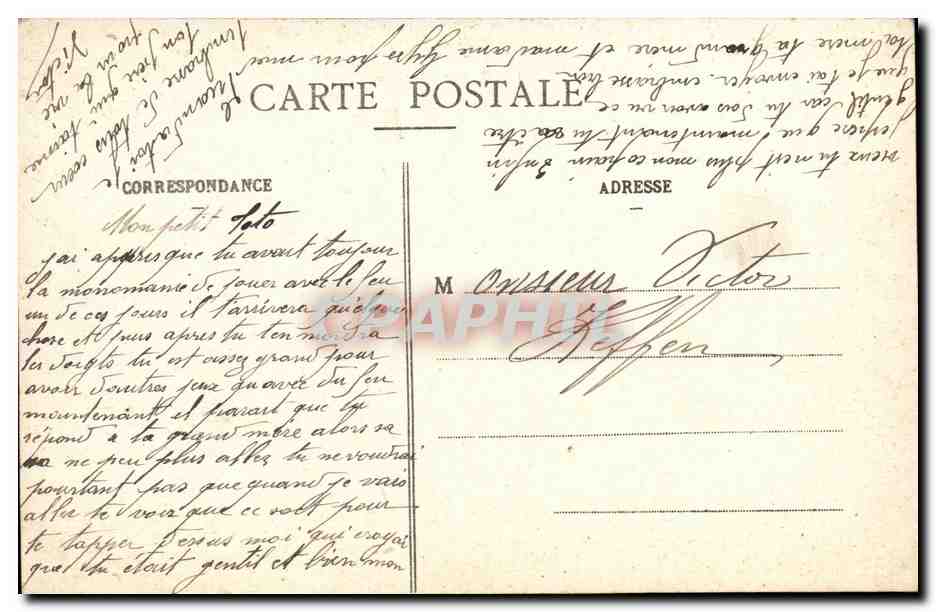Nomeny - La Gendarmerie — Les Villes Martyres — Imprimeries Réunies de Nancy — Rückseite