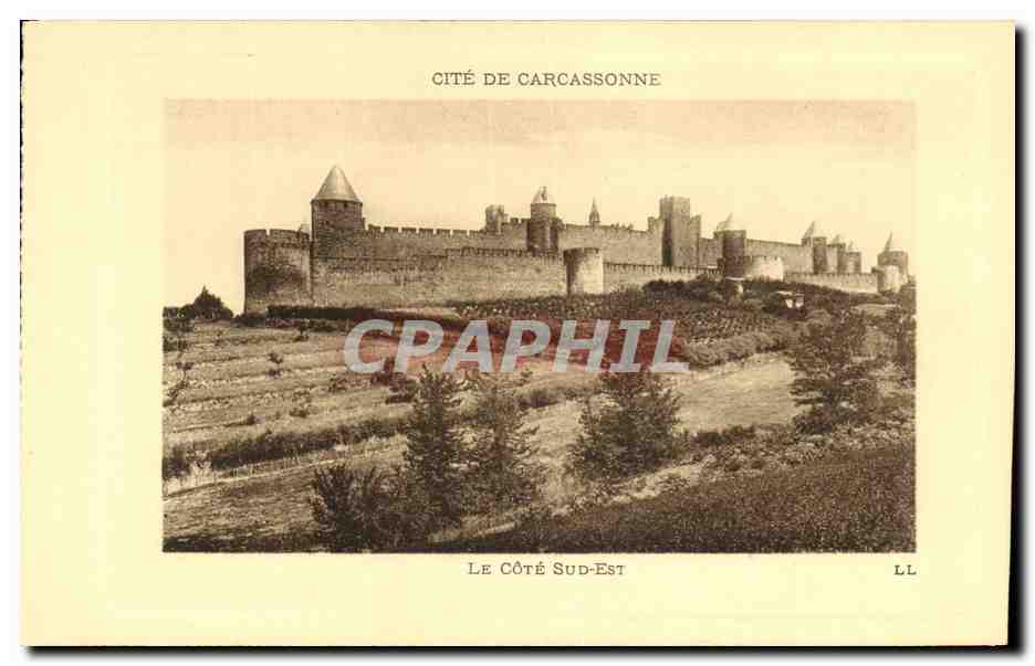 CPA Cite De Carcassonne Le cote Sud Est