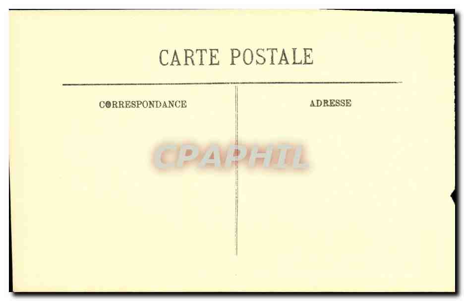 CPA Cite De Carcassonne Le cote Ouest — Verso