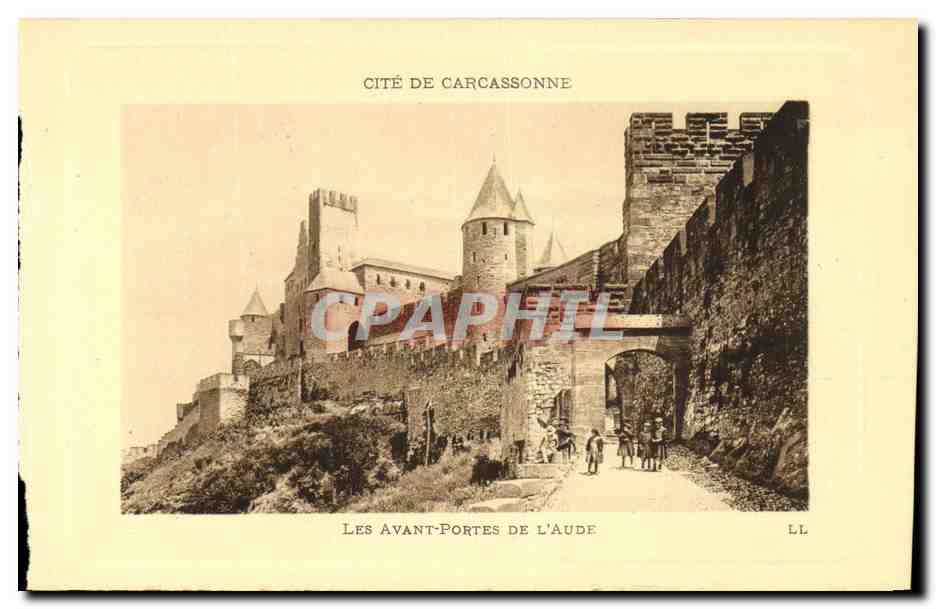 CPA Cite De Carcassonne Les Avant Portes De L Aude