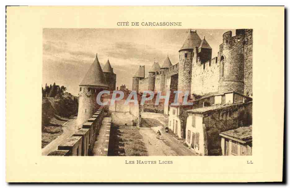 CPA Cite De Carcassonne Les Hautes Lices