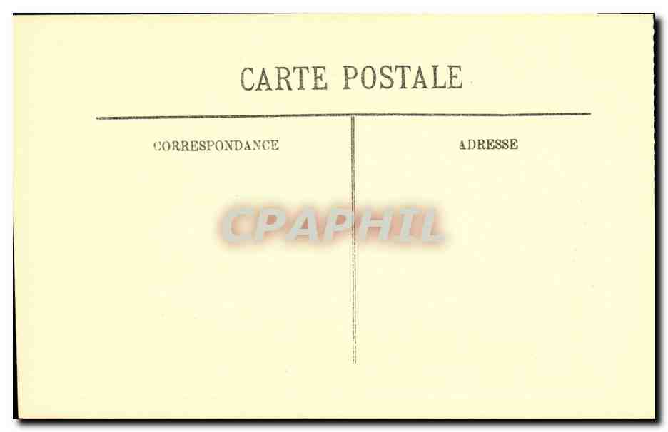 CPA Cite De Carcassonne Les Hautes Lices — Rückseite