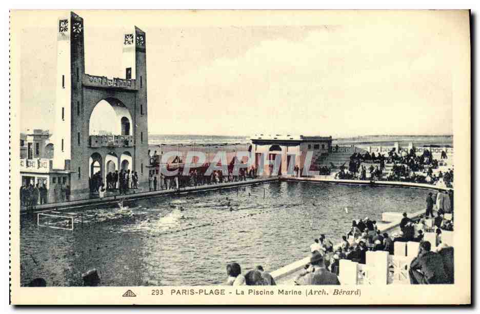CPA Paris Plage La Piscine Marine