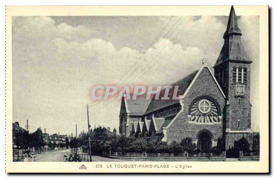Le Touquet-Paris-Plage — L'Église — Ed. F. Bonaure, Libraire