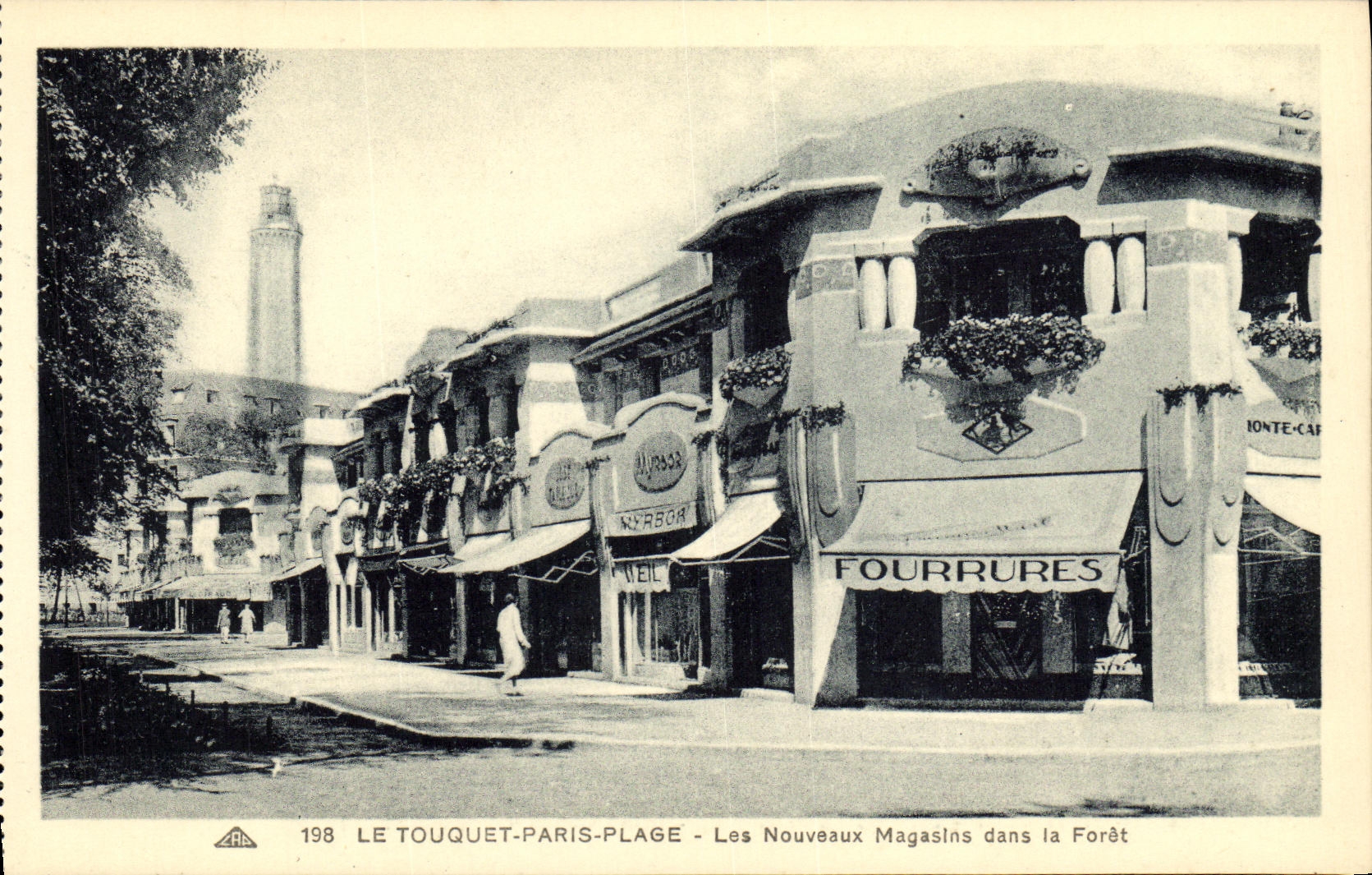 LE TOUQUET-PARIS-PLAGE — Les Nouveaux Magasins dans la Forêt — Éd. F. Bonaventure, Libraire