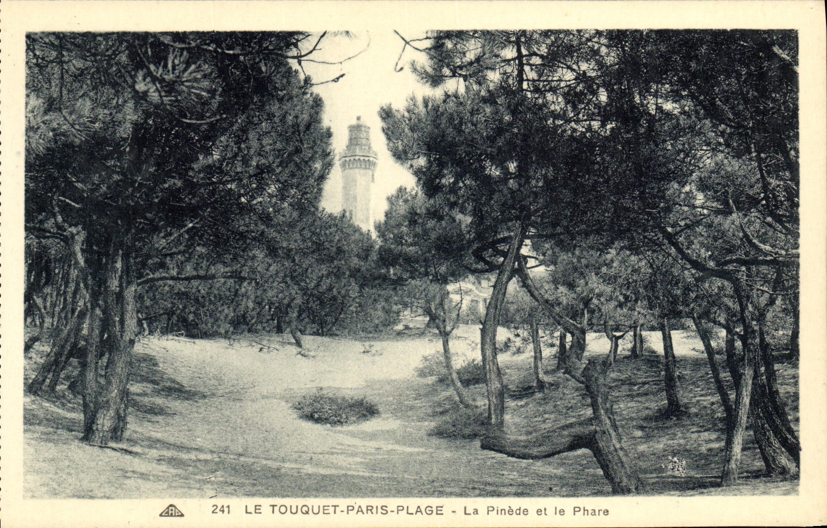Le Touquet-Paris-Plage — The Pine Grove and the Lighthouse — Éd. F. Bonaventure, Libraire