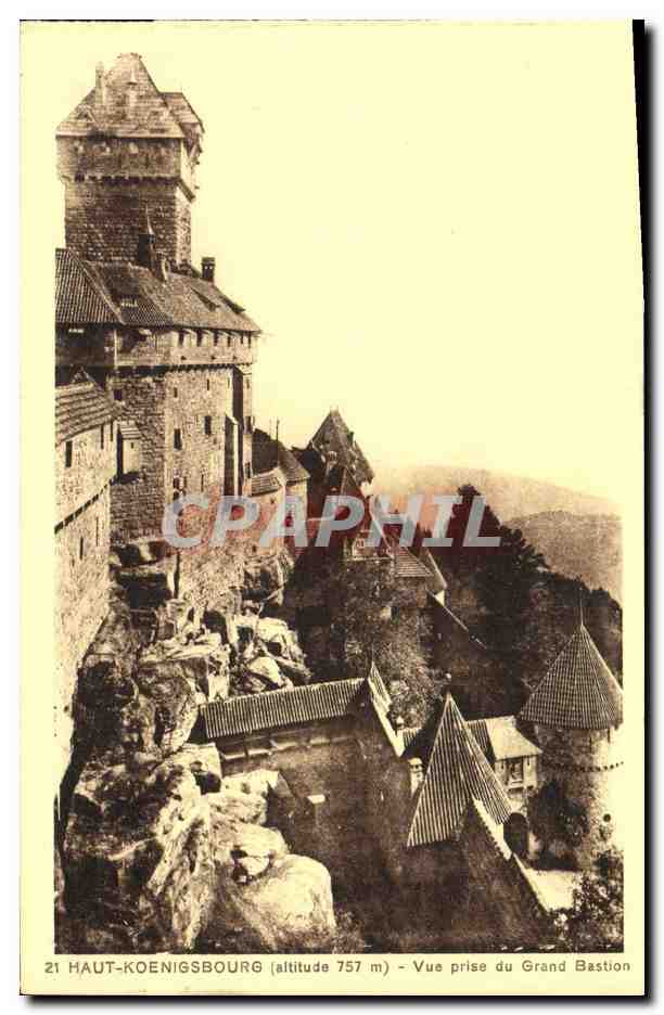 Haut-Koenigsbourg (altitude 757 m) — Vue prise du Grand Bastion — Édition spéciale Château